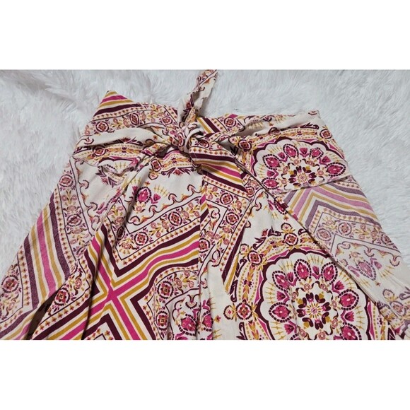 Forever 21 Bohemian Colorful Harem Festival Wide-Leg Pants Size Medium - Picture 7 of 12